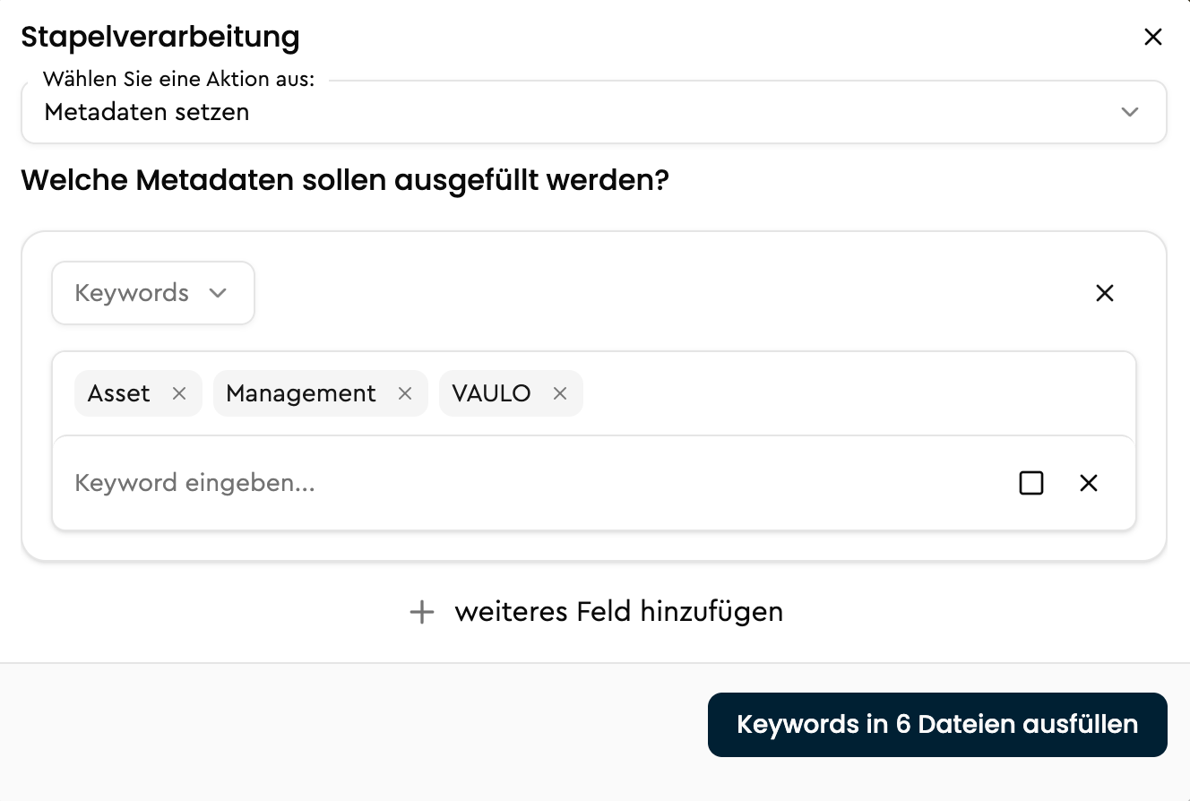 Medienansicht in VAULO individualisieren